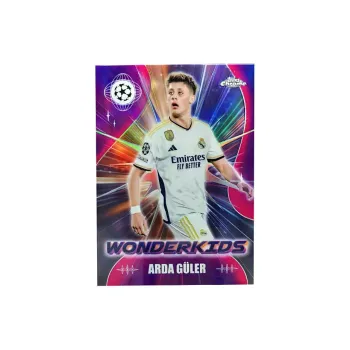 Topps Güler 2024 Chrome Real Madrid Wonderkids Magic Mini Card Silver Fold Player Card Access Pass Sports Cards 1 Pc