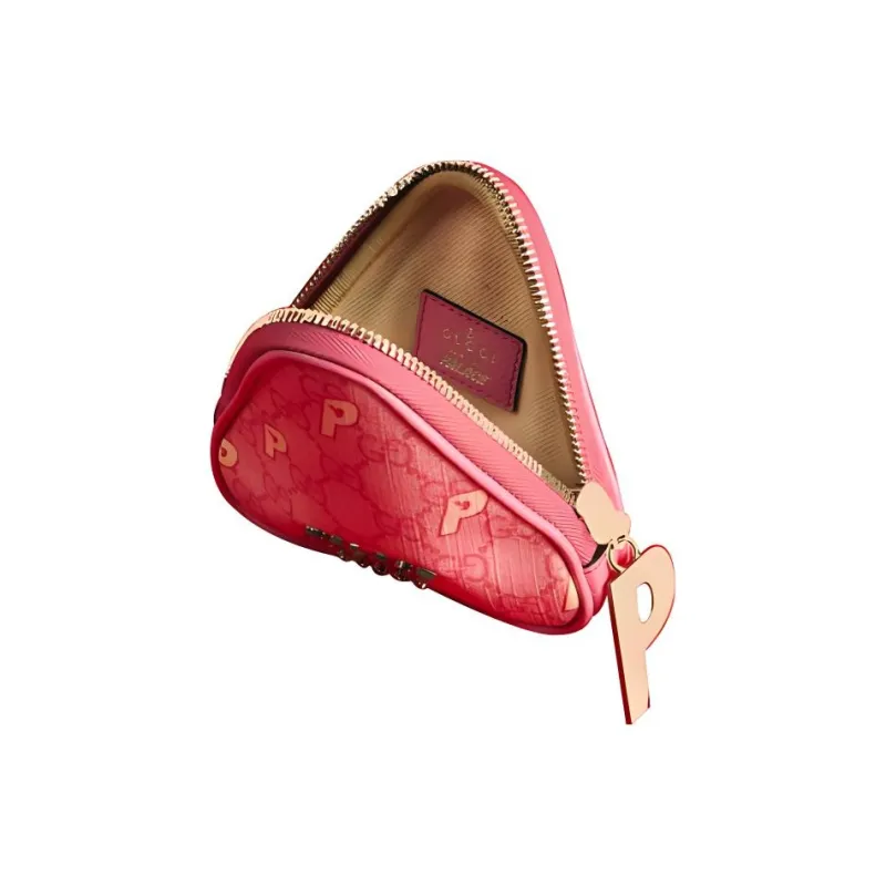 GUCCI PALACE Collaboration Canvas Coin Purse Women's Light Pink-1