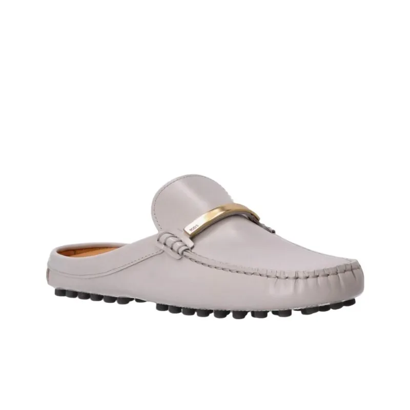 TOD'S Gommino Wrap toe Slippers Women's Gray-2