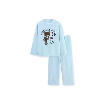 WANANNI Pajama Set Women's Cream Blue