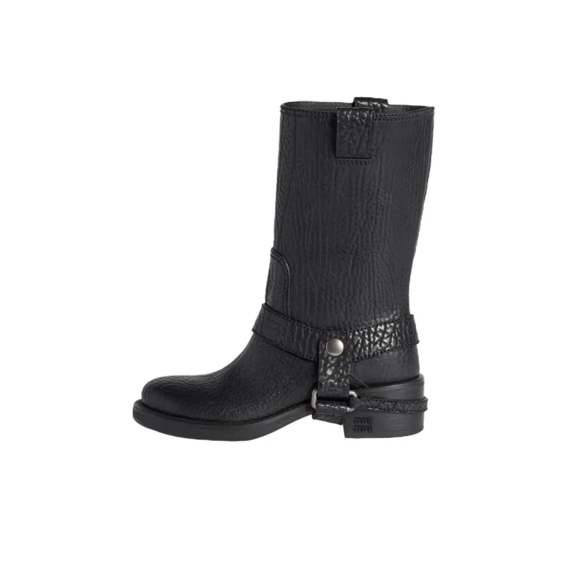 MIU MIU Ankle Boots 4.5cm Women's Black-0