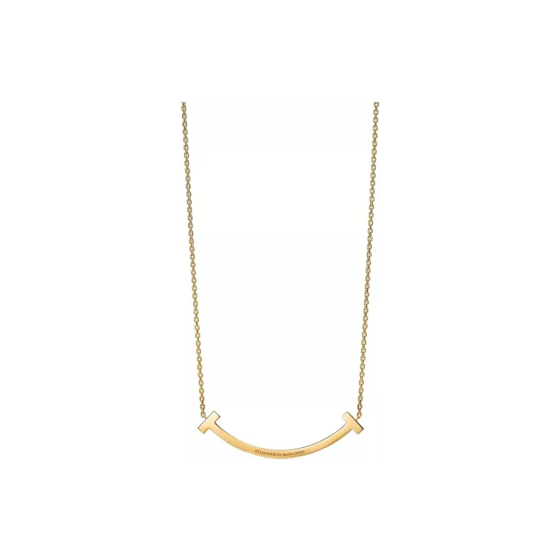 TIFFANY & CO. T 18K Gold Necklaces Women's Gold-1