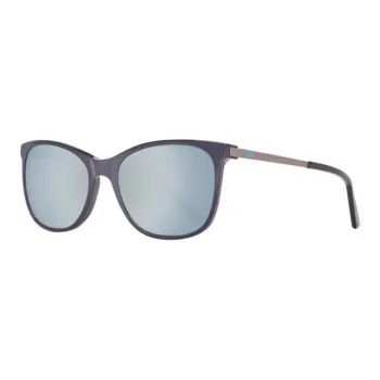 HELLY HANSEN Metal Irregular Shape Sunglasses Women's Blue