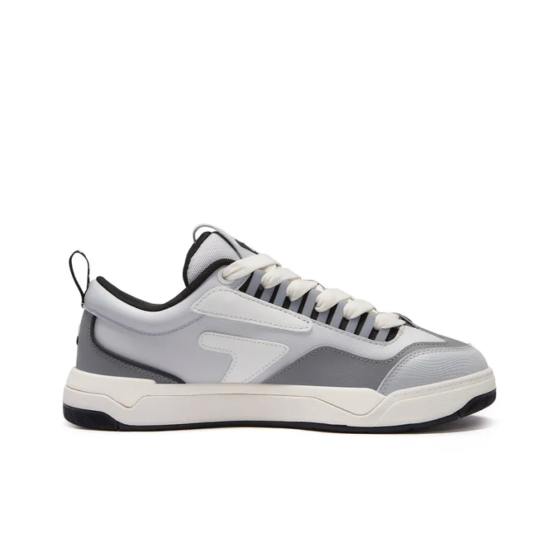 FILA FUSION Nollie Pig Leap Shoes Slip Resistant Low Top Skateboard Shoes Men's Lunar Rock Gray Dove Gray-1