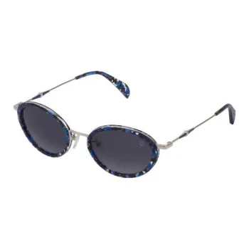 TAOSIXIONG Oval Sunglasses Women's Blue
