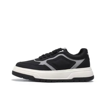 NAVIGARE Small Sailboats Height Increasing Low Top Skateboard Shoes Men's Black