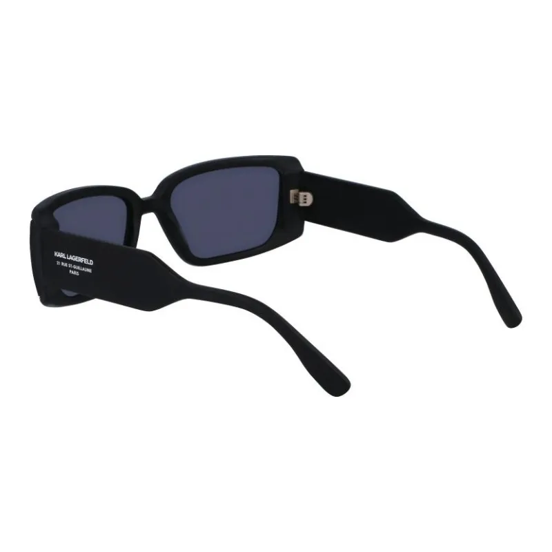 KARL LAGERFELD Plastic Rectangular Sunglasses Unisex Black-4