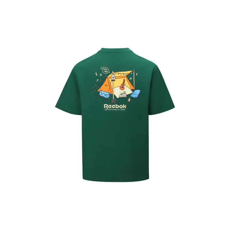 Reebok T Shirt Unisex Dark Green-1