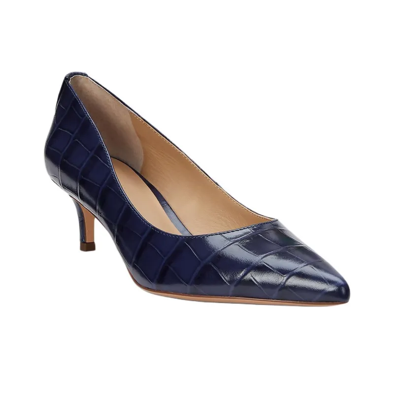 LAUREN RALPH LAUREN Adrienne Slim Heel High Heels 5cm Women's Marine Blue-2