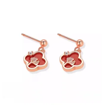 Luo Manyu Zircon Earrings Women's