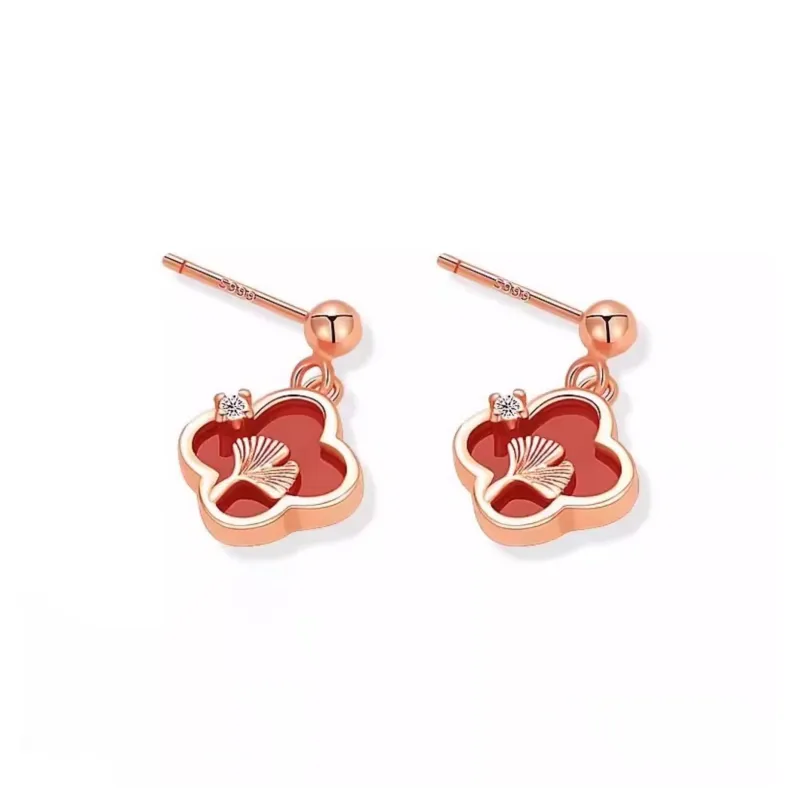 Luo Manyu Zircon Earrings Women's-0