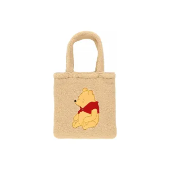 Disney Plush Tote Bag Shopping Bag Handbag Women's Light Brown