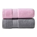 2 Pack (Pink Towel *1, Dark Gray Towel *1)