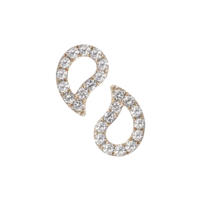 GIORGIO ARMANI Josephine Earrings In 18k Gold And Diamonds-0