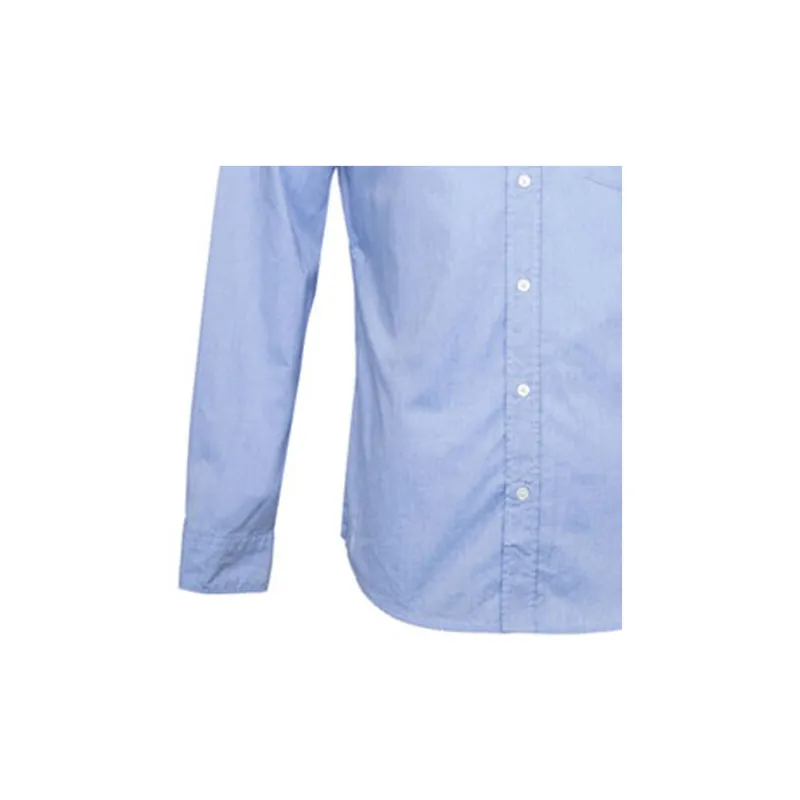 Burberry Shirts Men Sky Blue-4