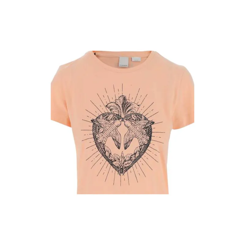 PINKO Graphic Printed Crewneck T-Shirt-2