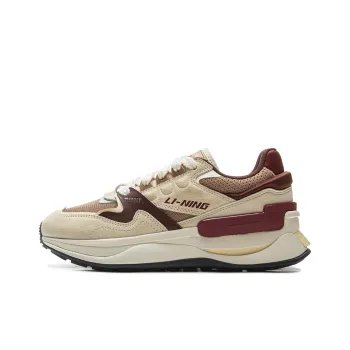 LiNing 001 Innocence V2 Anti Slip And Wear Resistant Rebound Low Top Casual Shoes Women's Beige Umber