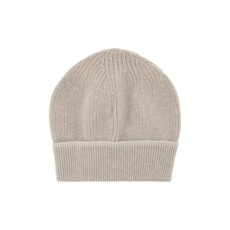 PESERICO Wool Beanies Men's Beige-0