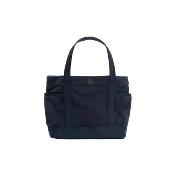 Lululemon Corduroy Tote Bag, Shopping Bag, Handbag Mini Women's Marine Blue