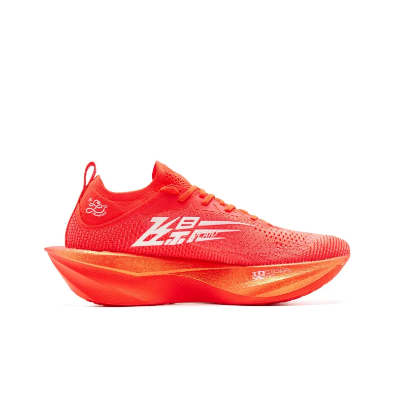 QIAODAN Feiying Plaid 2.0 Running Shoes Women's Low Top Flame Red/Jordan White-1