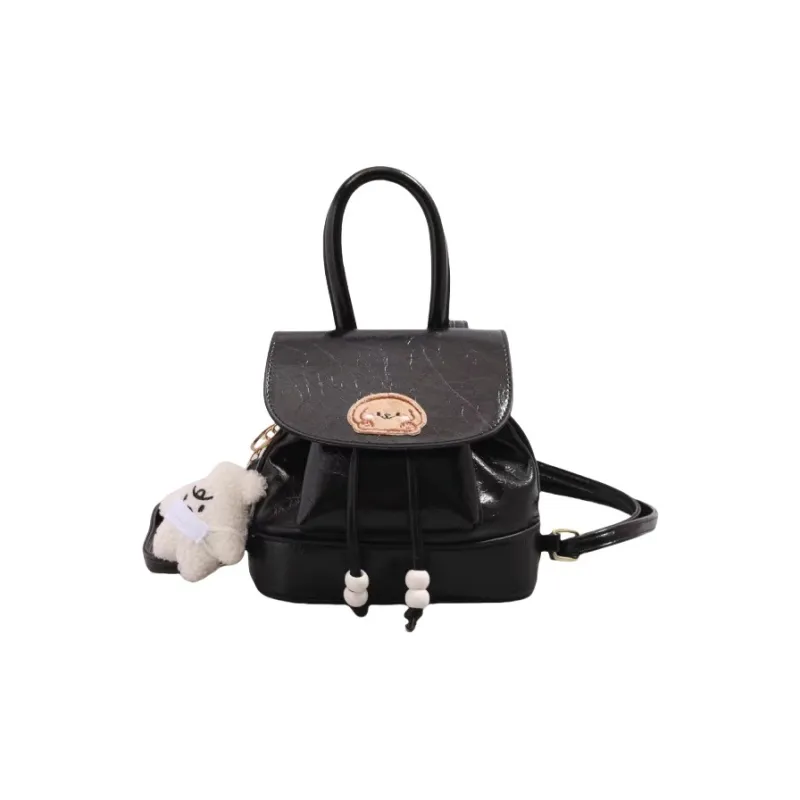 North Pack PU Backpack Regular Women's Black/Coffee/Brown-17