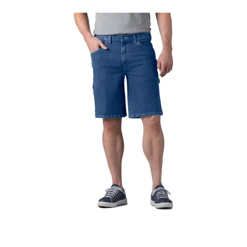 Dickies FLEX Active Waist Relaxed Fit Carpenter Shorts 11' Casual Shorts Men's Blue