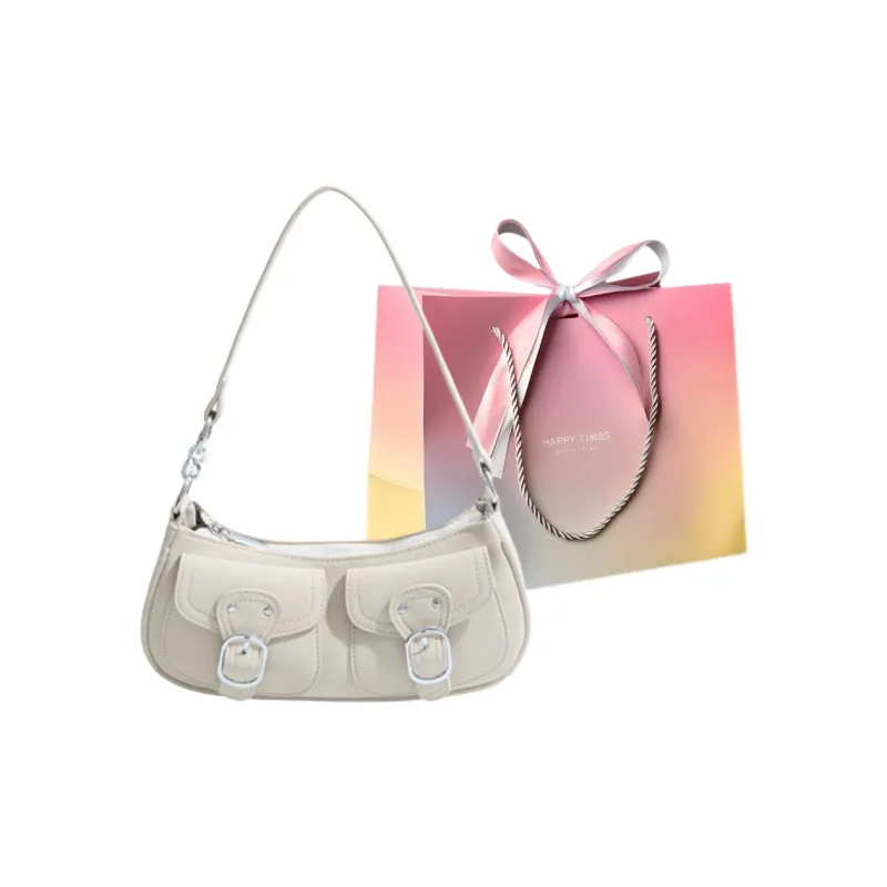 Yalu PU Shoulder Bag Women's Brown/Black/Pink/White/Khaki-13