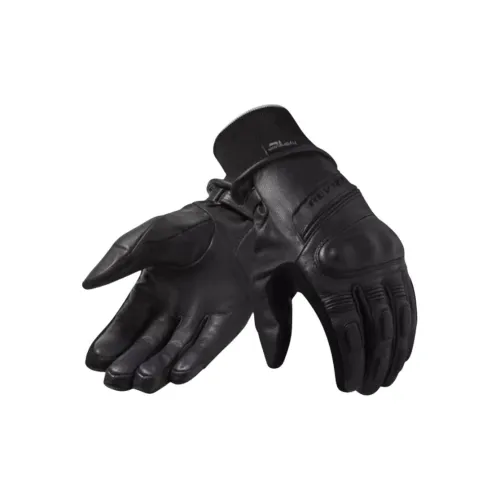 REVIT Cycling Gear Cycling Glove Cycling Unisex RUN Twill Flock PU Goatskin Black