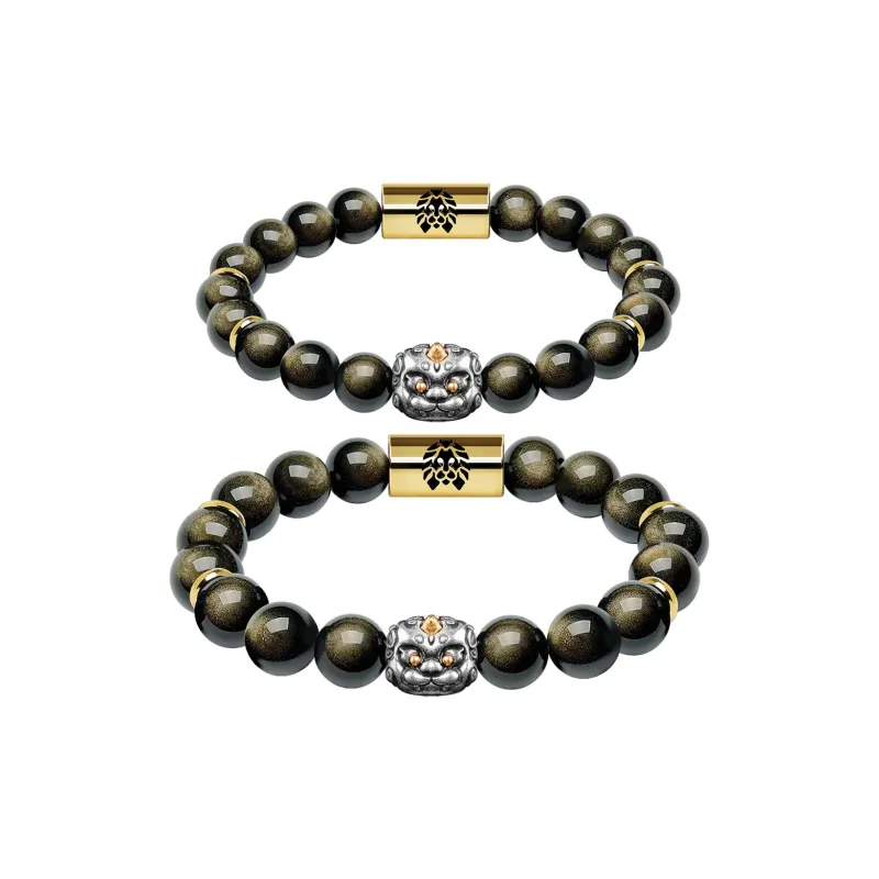 Rastaclat Obsidian Jade Bracelets Unisex-4
