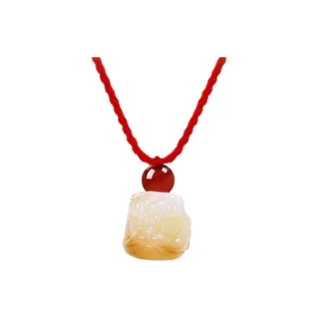 Blooming Petals White Jade Bodhi Necklaces Unisex