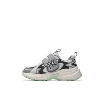 MLB Curve Runner Slip Resistant Breathable Low Top Kids Lifestyle Shoes Gray Kids'