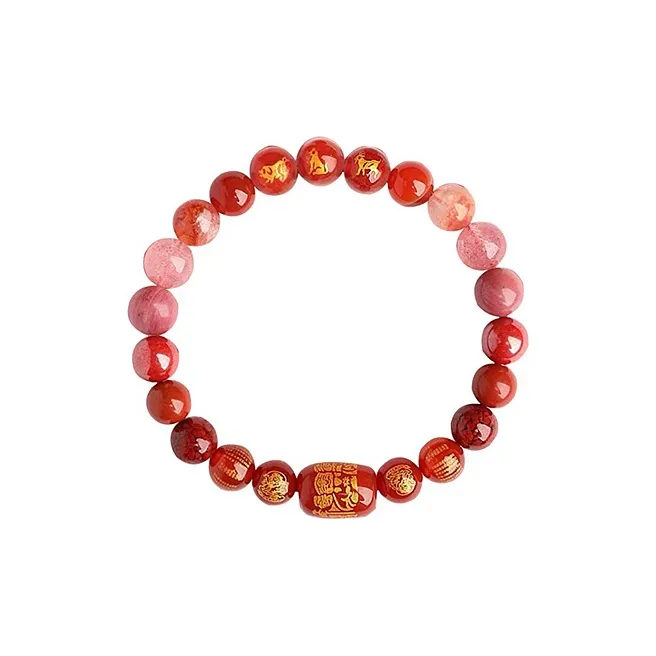 MCK Reconstructed Cinnabar Bracelets Unisex-9
