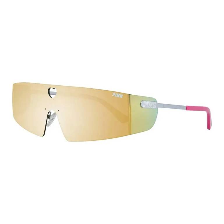 Victoria's Secret Metal Irregular Shape Sunglasses Women's Pink-0