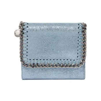 Stella McCartney Falabella Logo Plaque Small Wallet