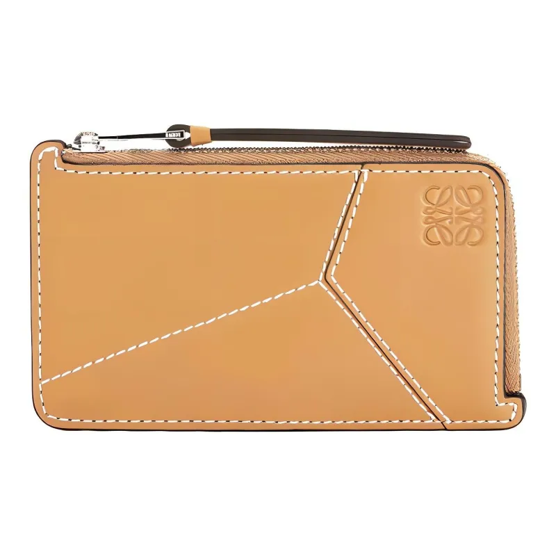 LOEWE Calfskin Wallets Card Holders Men's Light Caramel-0