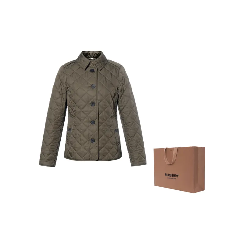 Burberry Jackets Women's Green-15