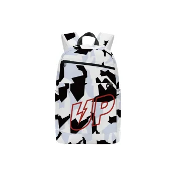 TURN UP Polyester Students Backpack Unisex White