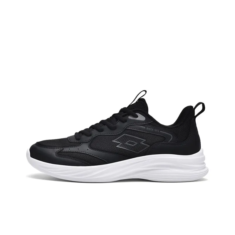 LOTTO Sportlife Durable Breathable Low-Top Casual Running Shoes Women's Black White-0
