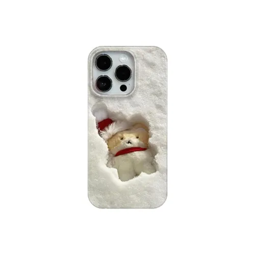 Wei Xin TPU Material Snowy Bear Phone Cases Compatible With IPhone 16/15 Pro Max/Apple 13/14 Pro Max Collection