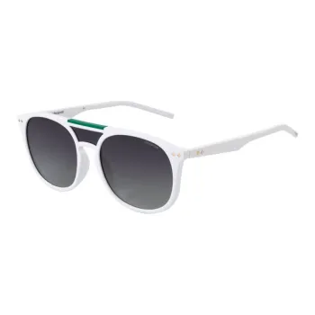Polaroid Acetate Round Sunglasses Unisex White