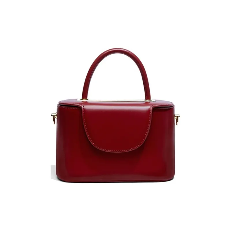 BEMIX PETS PU Box Bag One Shoulder Handbag Regular Women's Red-0
