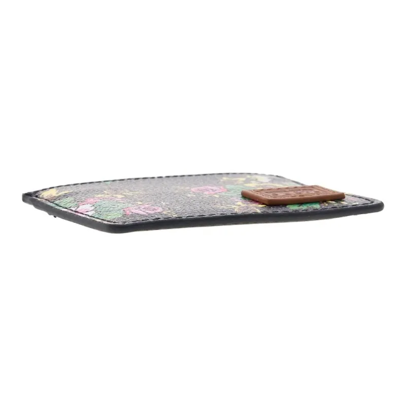 KENZO Cow Leather Card Holder Women's Black & Multicolor-5