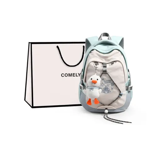 COMELY Fabric Backpack Regular Women's Blue