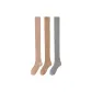 [over-The-Knee Socks 3-Pack]Khaki+Coffee+Gray