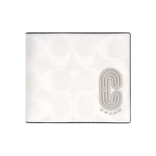 COACH 3 IN 1 Wallet PVC 3-in-1 Wallets Medium Size Men's White