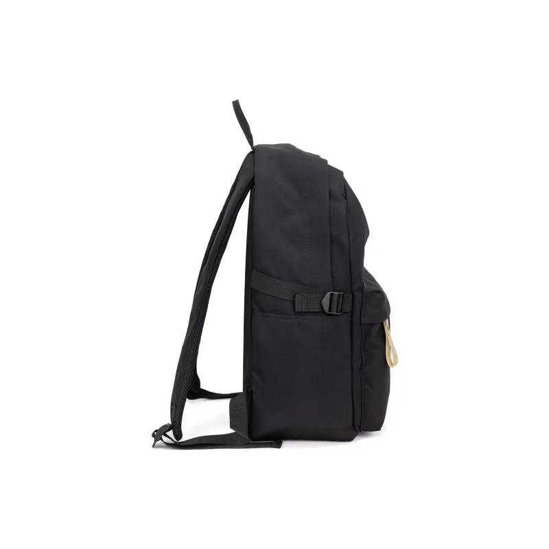 TAKI Nylon Versatile Large Capacity Student Backpack Regular Unisex Black/White/Khaki-9