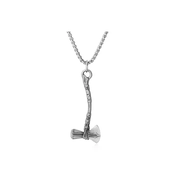 EVBEA Pure Tin Pendant Stainless Steel Necklaces Men's