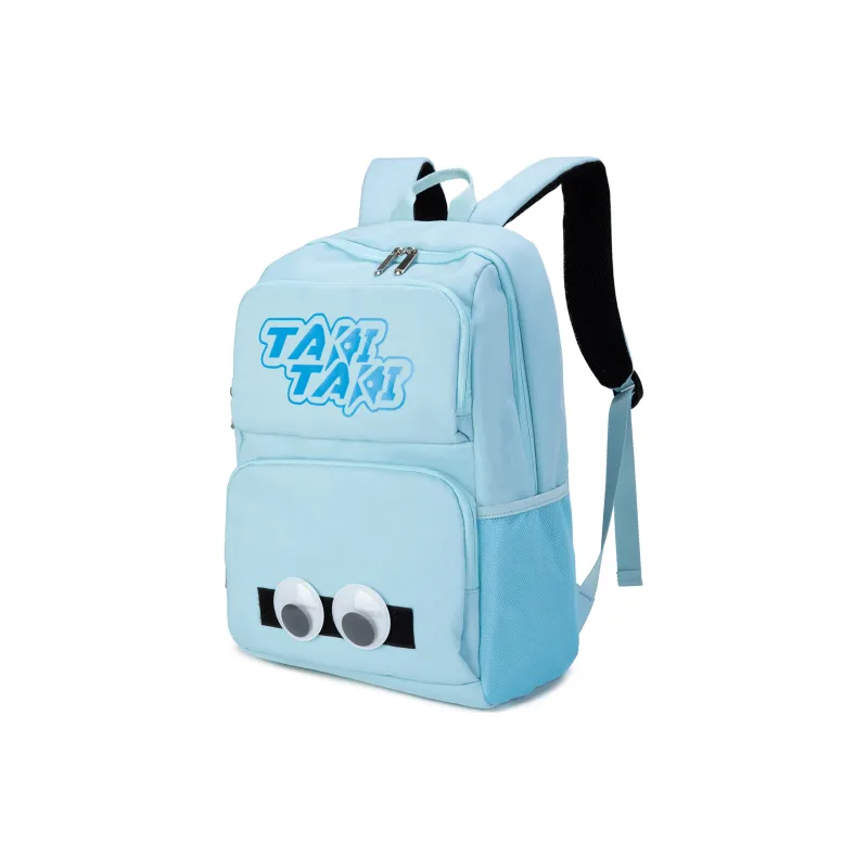 TAKI Oxford Computer Backpack Unisex Classic Black/Haze Blue/Red-1