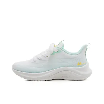 Warrior Breathable Lightweight Rebound Low Top Casual Long Distance Running Running Shoes Women's White Green