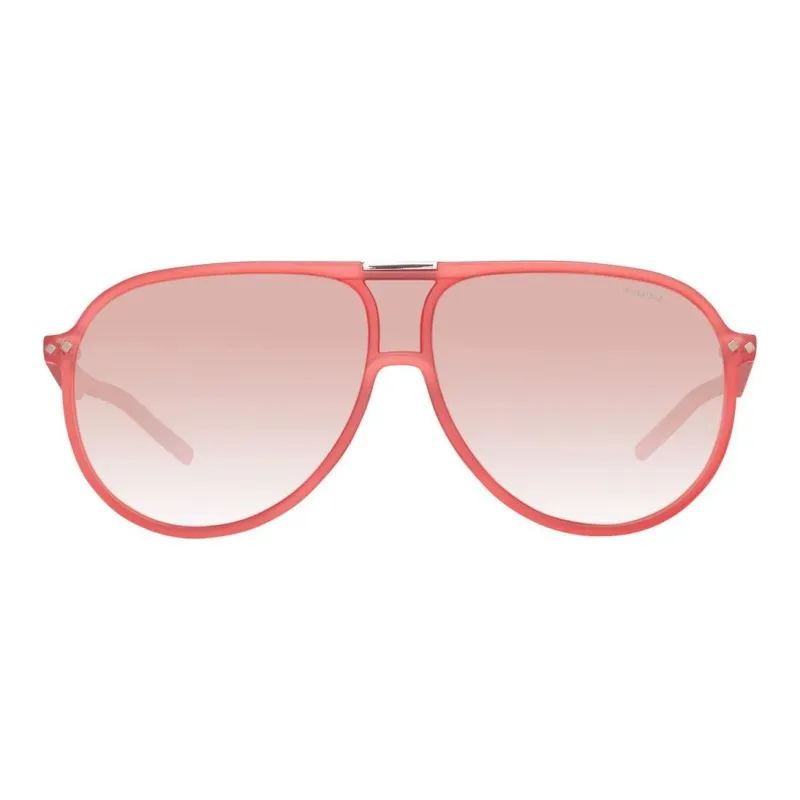 Polaroid Acetate Aviator Sunglasses Unisex Red-1